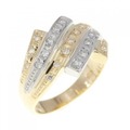 K18YG/PT ダイヤモンド リング 0.17CT