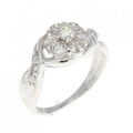 PT フラワー ダイヤモンド リング 0.50CT