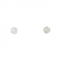 PT ソリティア ダイヤモンド ピアス 0.20CT
