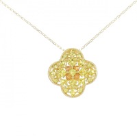 K18YG サファイヤ ネックレス 1.37CT 拡散処理未検査