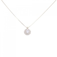 K18YG ダイヤモンド ネックレス 0.689CT I I1 Good