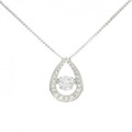 【新品】PT ダイヤモンド ネックレス 0.329CT F SI2 Good