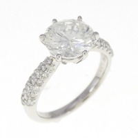 PT ダイヤモンド リング 2.100CT H SI1 Good