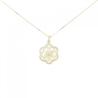 【新品】K18YG フラワー ダイヤモンド ネックレス 0.70CT