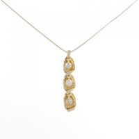 K18YG ダイヤモンド ネックレス 0.57CT