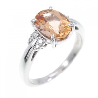 K18WG インペリアルトパーズ リング 1.60CT