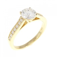 K18YG ダイヤモンド リング 0.713CT F VVS2 EXT