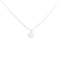 PT ソリティア ダイヤモンド ネックレス 0.13CT