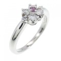 PT フラワー ダイヤモンド リング 0.32CT