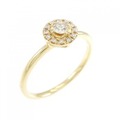 K18YG ダイヤモンド リング 0.094CT