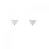 【リメイク】ダイヤモンド ピアス 0.326CT 0.374CT G-H SI1-2 ハートシェイプ