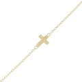 K18YG クロス ブレスレット