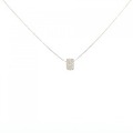 K18YG パヴェ ダイヤモンド ネックレス 0.15CT