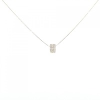 K18YG パヴェ ダイヤモンド ネックレス 0.15CT