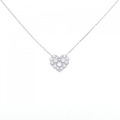 PT パヴェ ハート ダイヤモンド ネックレス 1.20CT