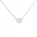 K18WG ダイヤモンド ネックレス 0.30CT