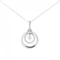 K18WG ダイヤモンド ネックレス 0.18CT
