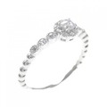 K18WG ダイヤモンド リング 0.15CT