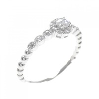 K18WG ダイヤモンド リング 0.15CT