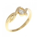 K18YG ダイヤモンド リング 0.15CT