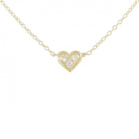 K18YG ハート ダイヤモンド ネックレス 0.03CT