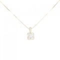 K18YG フラワー ダイヤモンド ネックレス 0.60CT