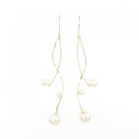 【新品】K18YG アコヤパール ピアス