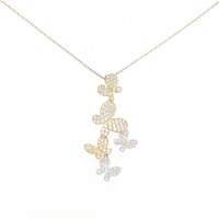 ポンテヴェキオ バタフライ ダイヤモンド ネックレス 0.63CT