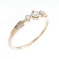 K18PG ダイヤモンド リング 0.15CT