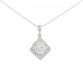 K18WG ダイヤモンド ネックレス 0.35CT