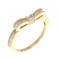 K18YG リボン ダイヤモンド リング 0.30CT