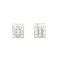 750WG/K18WG ダイヤモンド ピアス