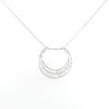 K18WG ホースシュー ダイヤモンド ネックレス 0.72CT