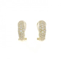 K18YG ダイヤモンド ピアス 1.00CT