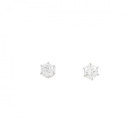 PT ソリティア ダイヤモンド ピアス 0.30CT
