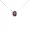 K18WG ガーネット ネックレス 9.84CT