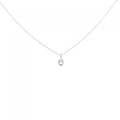 K18WG ダイヤモンド ネックレス 0.16CT