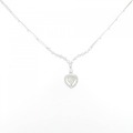 K18WG/K14WG ハート ダイヤモンド ネックレス 0.501CT
