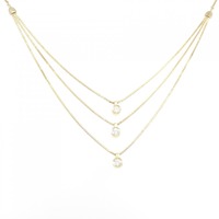 K18YG ダイヤモンド ネックレス 0.50CT