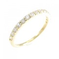 K18YG ハーフエタニティ ダイヤモンド リング 0.30CT