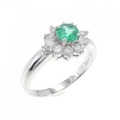 PT エメラルド リング 0.27CT