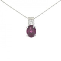 PT1000/PT ガーネット ネックレス 2.23CT