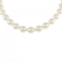 シルバークラスプ アコヤパール ネックレス 7.5-8mm