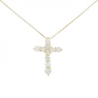 K18YG クロス ダイヤモンド ネックレス 1.00CT