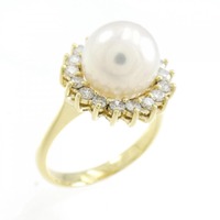 750YG アコヤパール リング 9.2mm