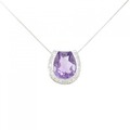 K18WG アメジスト ネックレス 6.50CT