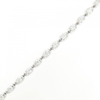 K18WG ダイヤモンド ブレスレット 1.00CT