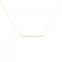 K18YG ダイヤモンド ネックレス 0.15CT