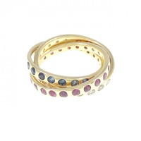 K18YG カラーストーン リング