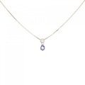 K18YG タンザナイト ネックレス 0.31CT